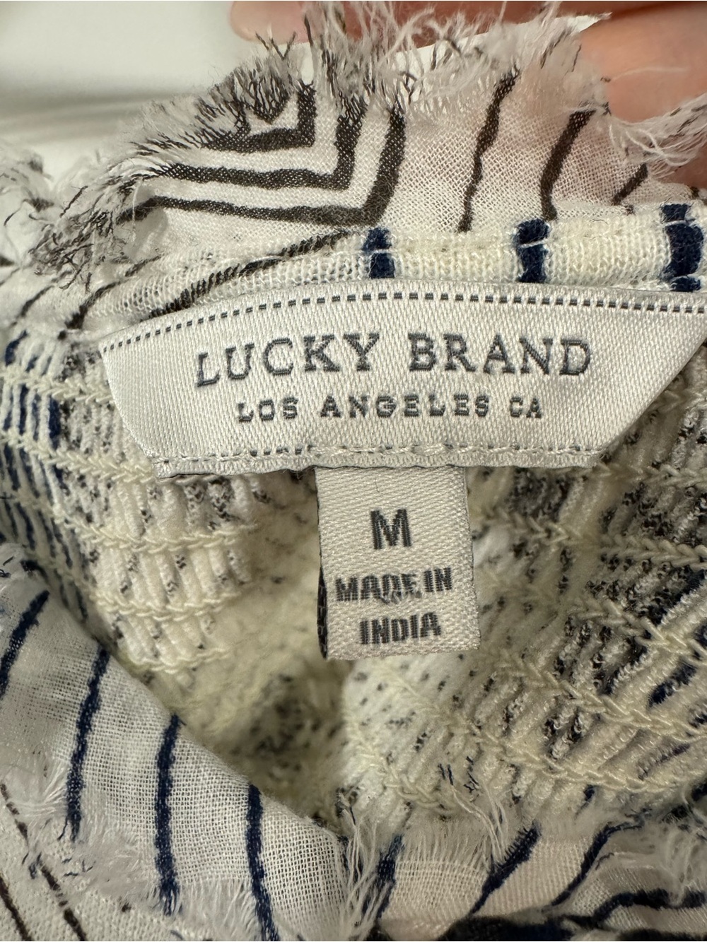Lucky Brand Navy & White Striped Tank - Picture 5 of 9